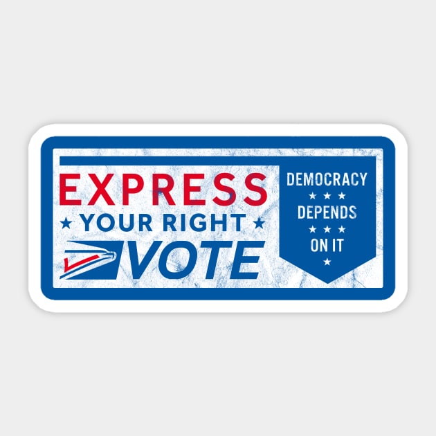 Mail in Voting Express Your Right Vote Sticker by mindeverykind